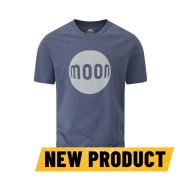 Moon Logo T-Shirt Heather Blue